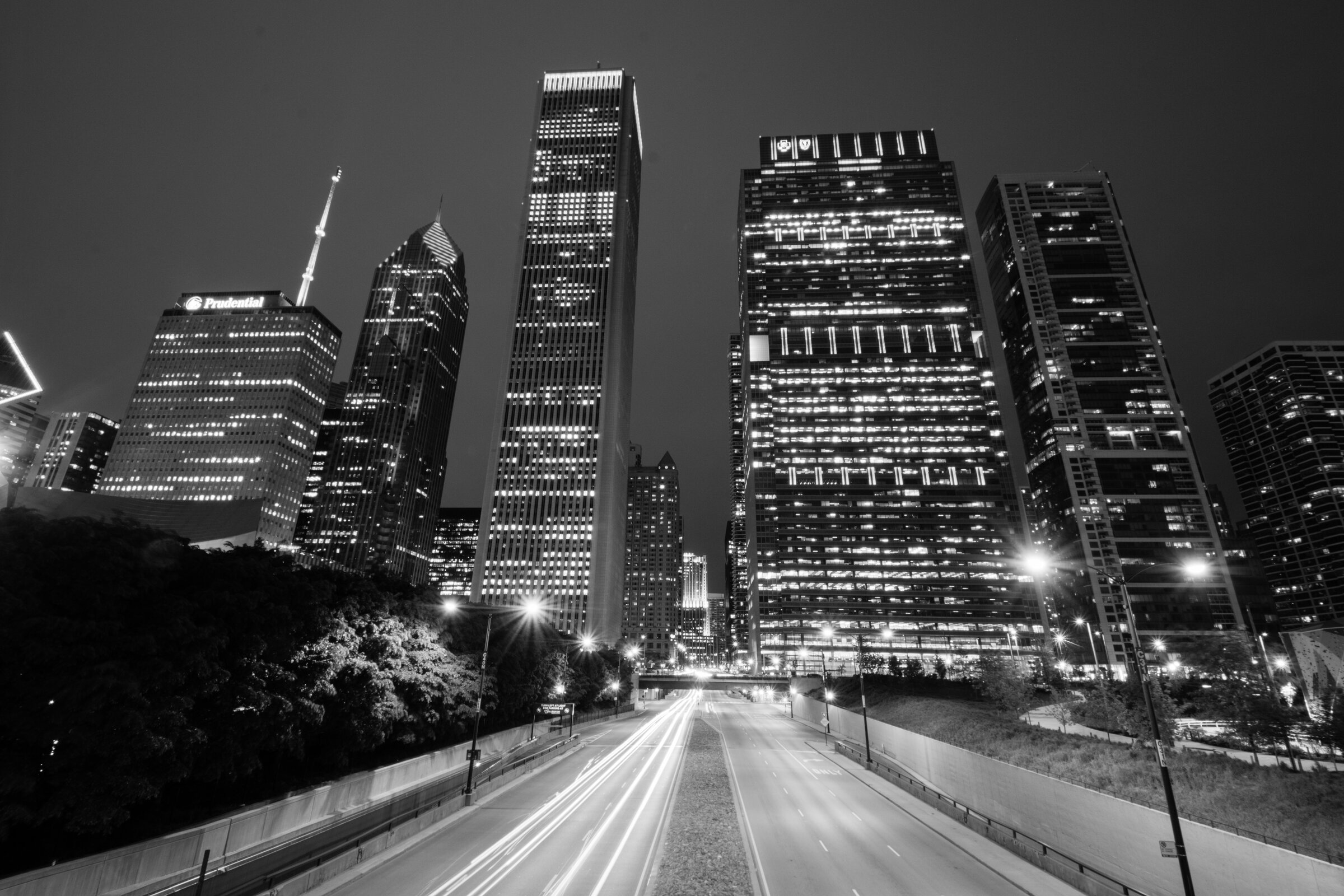 Chicago Skyline at Night